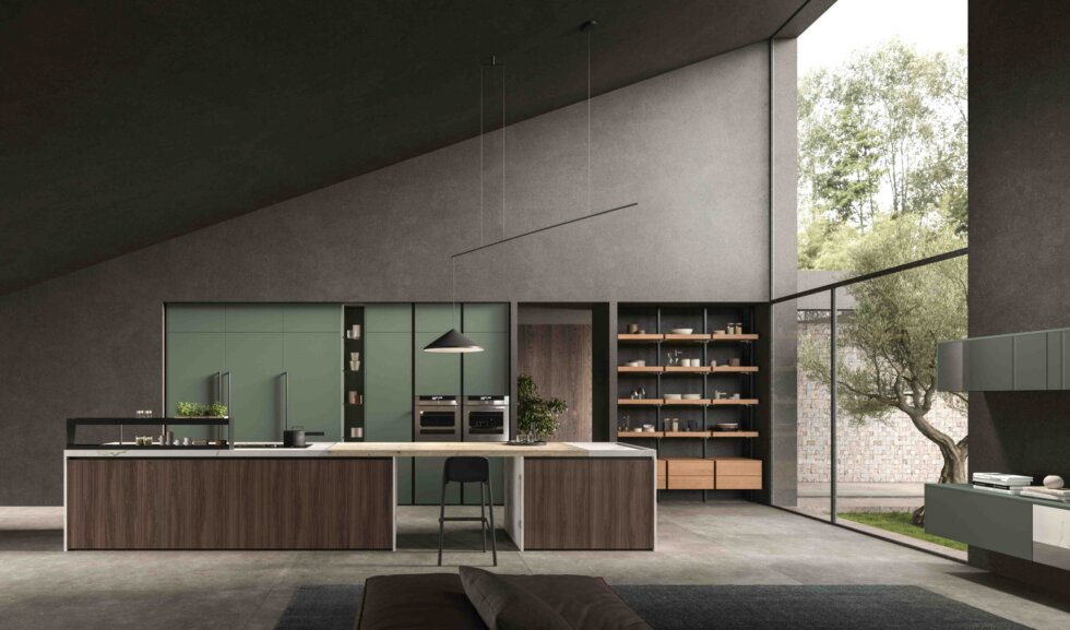 Κουζίνα με φυσικό φωτισμό και αποθηκευτικές λύσεις